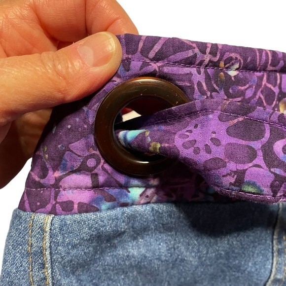 Homemade Denim Hobo Women's Handbag Purse - Picture 4 of 7